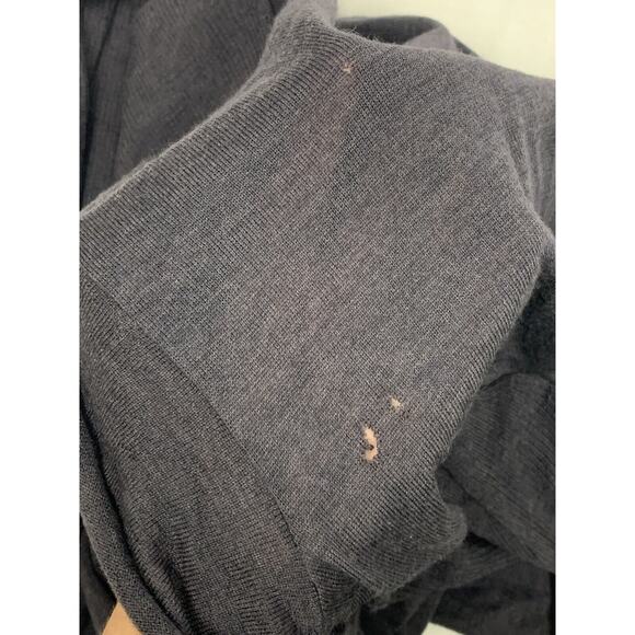 Eileen Fisher Charcoal Gray Waterfall Cardigan Sweater Merino Wool SZ XS READ! - Picture 8 of 10